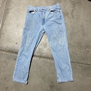 Men's Light Blue faded glory jeans.